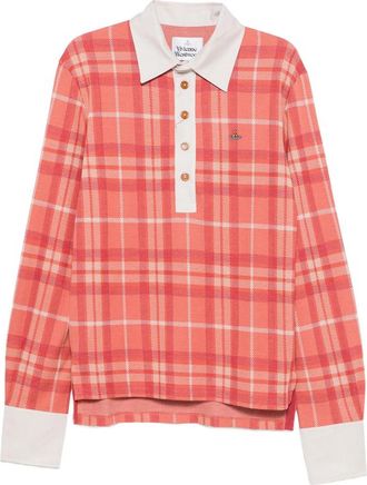 Vivienne Westwood Check-pattern Long-sleeve Polo Shirt