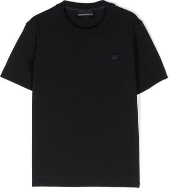 Emporio Armani Eagle-motif cotton T-shirt - kids - Cotton - 6 yrs - Blue