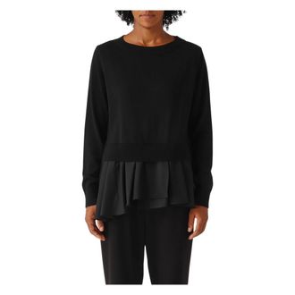 Meimeij Dames, Truien, Zwart, Maat: M Wol