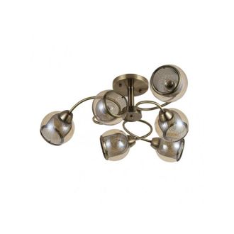 Fabrilamp Lampada a soffitto de 6 faretti modello stanley pelle Fabrilamp