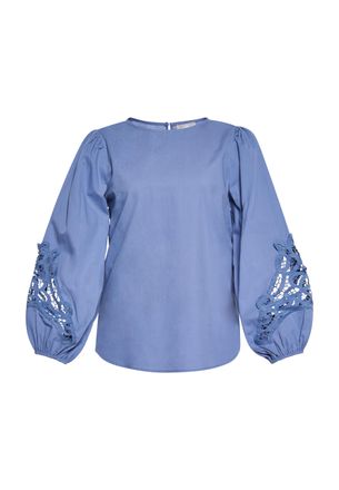 Usha Blouse Dames denimblauw