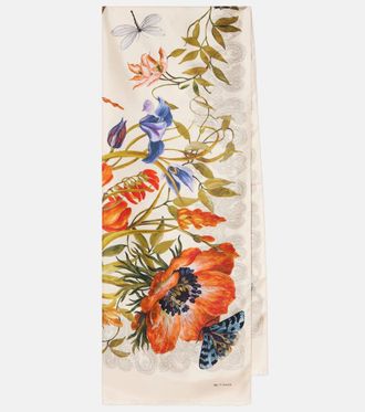 Etro Floral silk scarf