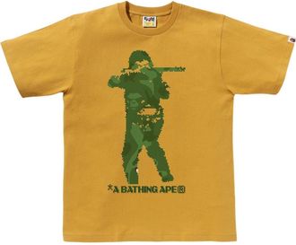 A Bathing Ape Bitmap Soldier Tee Yellow 1K80-110-042-YELLOW