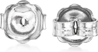 Ross-Simons Italian 14kt White Gold Large 7mm Earring Backings