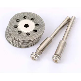 OEM Juego De 10 Mini Discos De Corte Perforados, 22 Mm, Diamante, Discos De Corte, Varillas Ann Arbor-crezuo