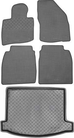 OEM Juego De Alfombrillas De Goma Para Coche Y Maletero Para Honda Civic Viii Hatchback (2006-2016)