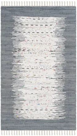 Safavieh Alfombra algod&oacute;n neutrale/grigio 122 x 183 cm
