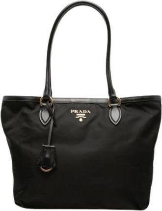 Prada Pre-owned Vintage Tote Bag - Dames - Vintage Shopper - Zwart - ONE Size - Leer - Vintage
