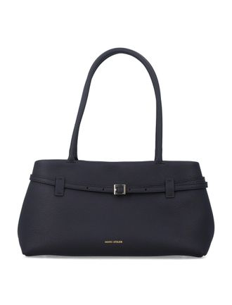Manu Atelier Le Cambon East West Pebbled Handbag