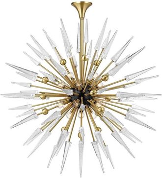 Hudson Valley Lighting Sparta Ara&ntilde;a 18 Luces Lat&oacute;n, Vidrio