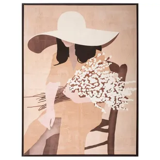 Atmosphera Atmosphera - Lienzo Estampado &laquo;portrait&raquo; Enmarcado 58 X 78 Cm Cr&eacute;ateur DInt&eacute;rieur