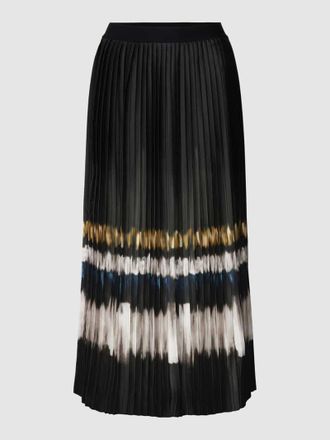 Gerry Weber Midirock mit Plisseefalten in Oliv, Größe 38