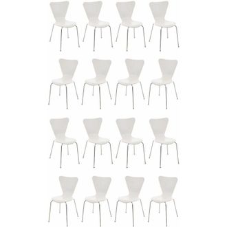 Clp Set De 16 Sillas De Conferencia Calisto Blanco