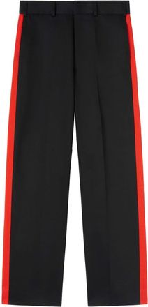 Palm Angels x Haas MoneyGram Racing stripe-detail trousers - unisex - Cotton/Polyester/Cotton/Cotton/Spandex/Elastane - 50 - Black
