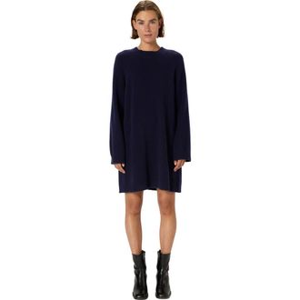 Gerard Darel Lysan Long Sleeve Knitted Dress in Navy Blue at Nordstrom, Size X-Large