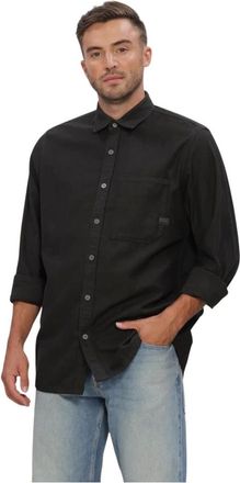 G-Star Heren, Overhemden, Zwart, Maat: XL