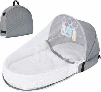 OEM Cuna De Viaje Para Beb&eacute; Con Dosel Y Mosquitera, Cuna Plegable Con Mosquitera, Cuna De Viaje Bi&oacute;nica De Algod&oacute;n Transpirable, Nido Acogedor A Prueba De
