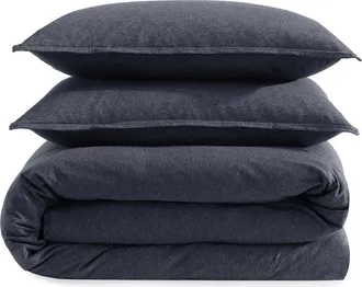Calvin Klein Modern Mélange Comforter & Shams Set in Gunmetal Grey at Nordstrom, Size Queen