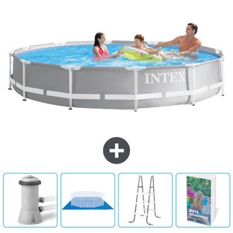 Intex Piscina Prism Frame Redonda - 366x76 Cm - 7-piezas Scb122