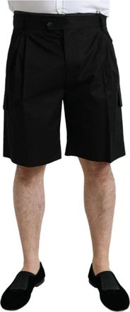 Dolce & Gabbana Casual Shorts - Heren - Korte Broeken - Zwart - 2XL - Katoen - Korte Broeken