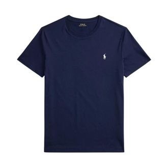 Polo Ralph Lauren Custom Slim Fit Crewneck T-Shirt - Heren - T-shirts - Blauw - XL - Katoen - Tops