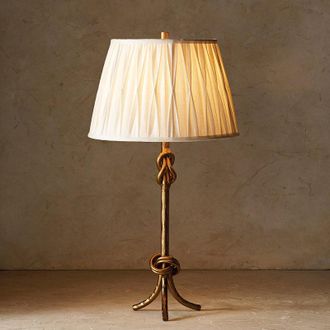 Frontgate Keeley Table Lamp - Drum Lamp Shade, Drum Shade in White, Brass Base with Drum Shade in White - Frontgate