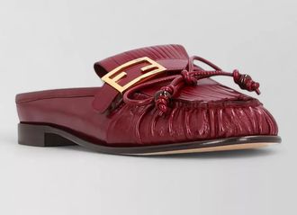Fendi leather loafers