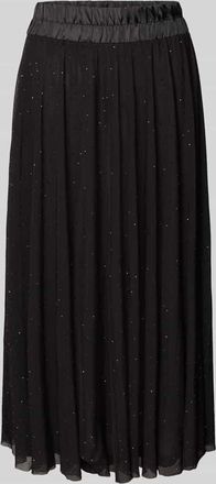 More & More More & More T&uuml;llrock mit Ziersteinbesatz und elastischem Bund in Black, Gr&ouml;&szlig;e 36