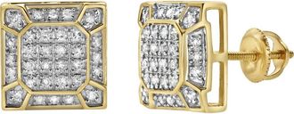 LuvMyJewelry Regalia 10K Yellow Gold Diamond Stud Earrings - 0.25ct. at Nordstrom