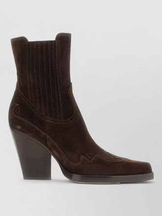 PARIS TEXAS suede dallas ankle boots block heel