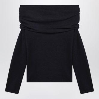 Max Mara Navy Lightweight Cashmere Sweater