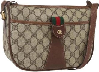 Gucci Pre-owned Plastic Cross Body Bag - Dames - Vintage Schoudertas - Beige - ONE Size - Vintage