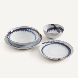 AM.PM Set van 4 kommen in ge&euml;mailleerd aardewerk, Amadora