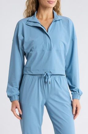 90 Degree by Reflex Warp X Selena Half-Zip Pullover in Blue Shadow at Nordstrom Rack, Size X-Small