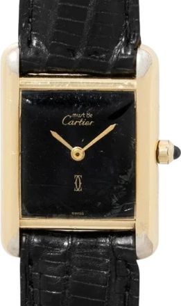 Cartier Pre-owned Vintage Watch - Dames - Vintage Horloges - Zwart - ONE Size - Vintage