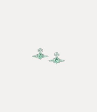 Vivienne Westwood Ofelia Earrings Platinum-light-green-cz Platinum-light-green-cz Women