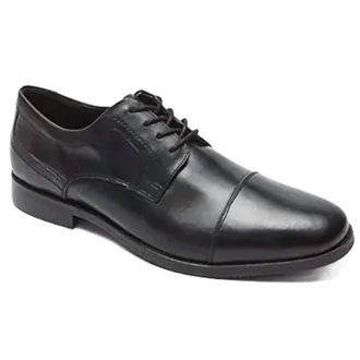 Rockport Mens Symon Cap Toe Oxford Shoe In Black