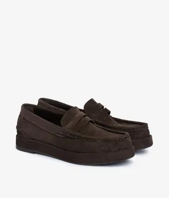 Pedro Garcia Maxi loafer in brown suede leather | Sergia | Fall winter 26