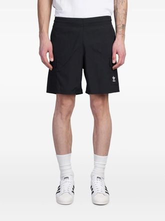 adidas Trainingsshorts met geborduurd logo - Zwart