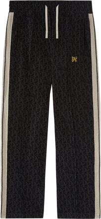 Palm Angels dragon-monogram track pants - men - Cotton - L - Black
