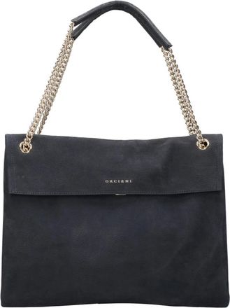 Orciani Tassen.. Night - Dames - Schoudertassen - Zwart - ONE Size - Leer - Tassen