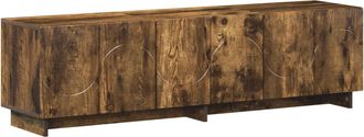 vidaXL Soporte De Tv 140 X 34,5 X 40 Cm Roble Ahumado Vidaxl