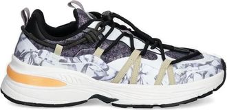 Desigual Low-top sneakers met bloemenprint - Grijs