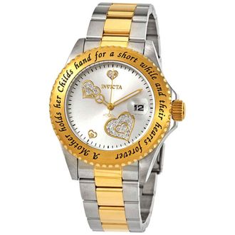 Invicta Angel Silver Crystal-set Dial Ladies Watch 14730