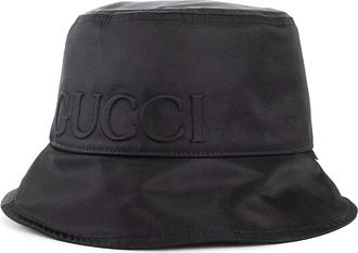 Gucci Logo nylon bucket hat