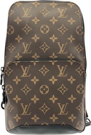 Louis Vuitton Marron Coated Canvas Shoulder Bag (Pre-Owned)