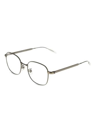 Montblanc square-frame glasses - unisex - Metal - One Size - Grey