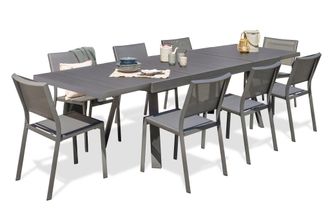 DCB Garden Stockholm - Conjunto De Comedor De Jard&iacute;n 8 Plazas De Aluminio Dcb Garden