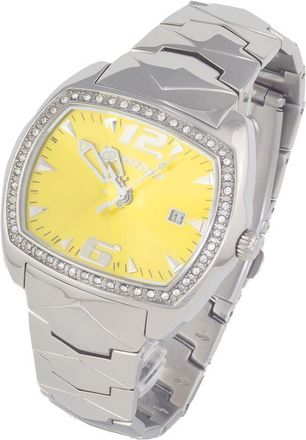 Chronotech Womens Yellow Dial Watch Chct2188ls05mac Silver Steel - One Size