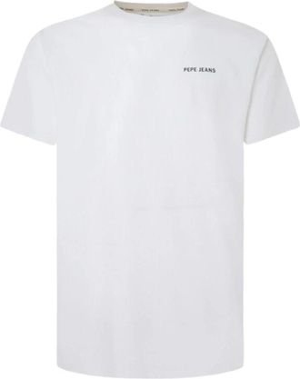 Pepe Jeans London T-Shirt - Heren - T-shirts - Wit - XL - Katoen - Tops